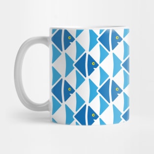 Escher Angelfish Tessellation Mug